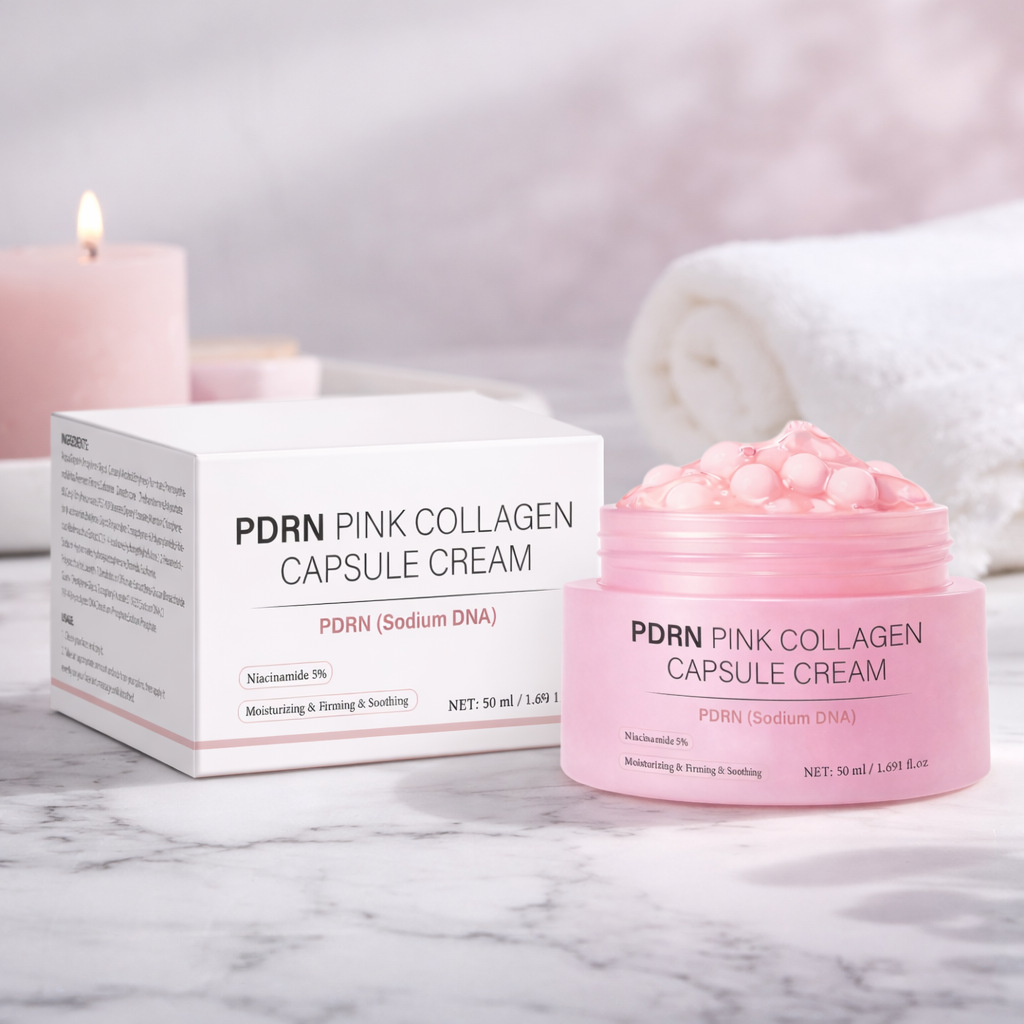 Skincare Glowing - 50 ミリリットルコラーゲンカプセルクリーム顔用保湿フェイスモイスチャライザースキングロー栄養を与えるスムージングスキンケア均一な肌の色合いテクスチャー