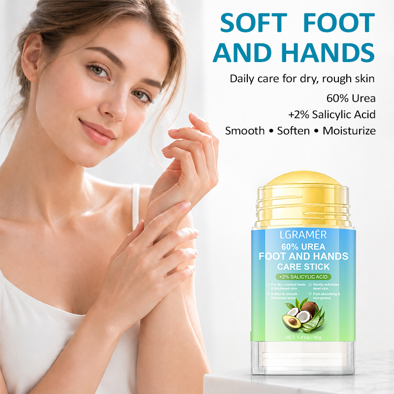 Azelaic Acid Cream - 60%尿素配合フット＆ハンドケアクリームスティック + 2%サリチル酸配合ディープハイドレーティング速吸収保湿フットクリーム＆ハンドクリーム