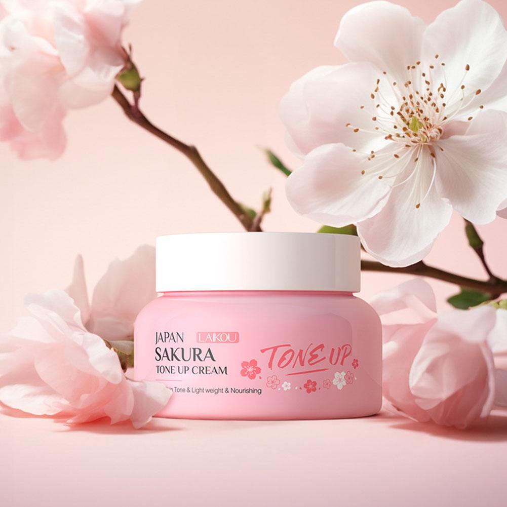 Skincare Glowing - フェイシャルモイスチャライザー トーンアップフェイスクリーム、サクラエッセンスグローモイスチャライザー 保湿スムースドライスキン 栄養スキンケア 60g
