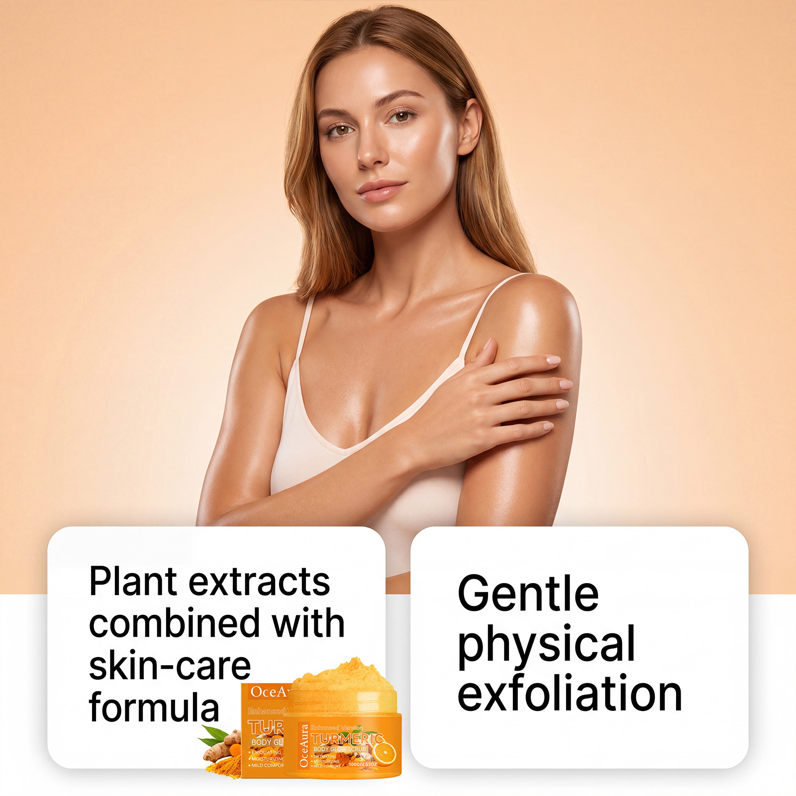 強化ブライトニングターメリックボディスクラブ　保湿スムースブ - Skincare Glowing のレビューと価格
