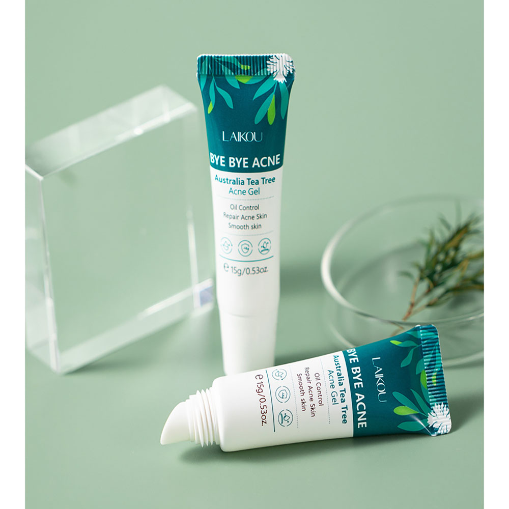 LAIKOUティーツリーアクネジェル15g、顔用ニキビ治療、 - Tea Tree Spot Treatment のレビューと価格