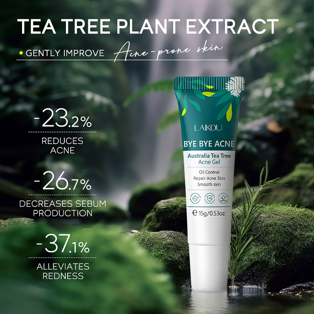 LAIKOUティーツリーアクネジェル15g、顔用ニキビ治療、 - Tea Tree Spot Treatment のレビューと価格