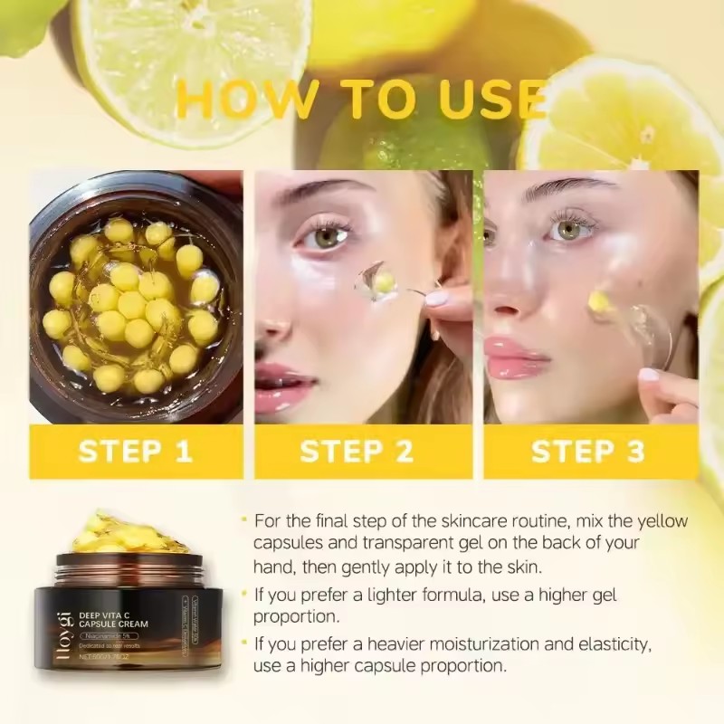 ディープビタミン C ゴールデンカプセル顔保湿剤リポソームカ - Skincare Glowing のレビューと価格