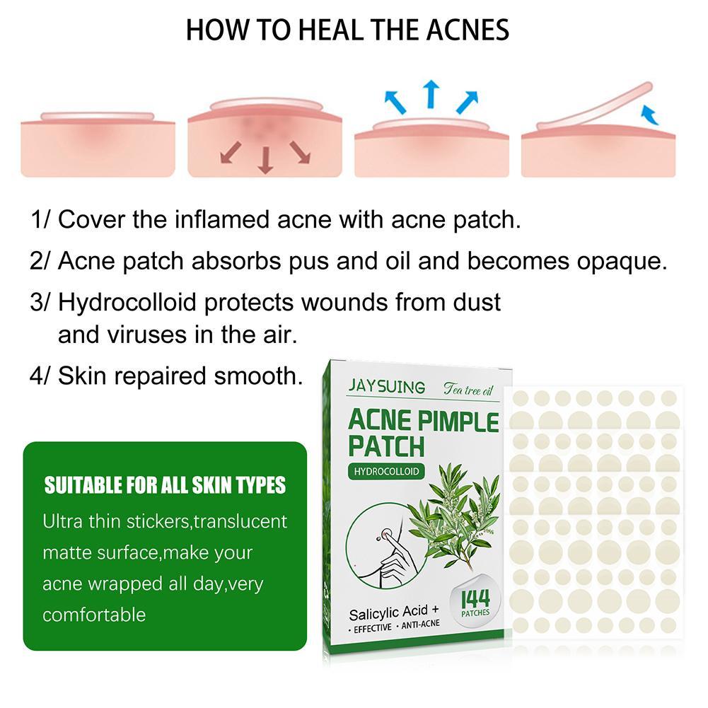 ティーツリーオイルにきびパッチ 144 個肌の傷治療パッチフ - Tea Tree Spot Treatment のレビューと価格